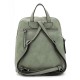 2000288701 Γυναικεία τσάντα πλάτης backpack πλεκτή λαδί/χακί