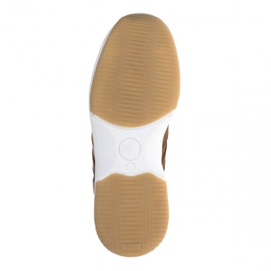 2000298802 Γυναικείο αθλητικό sneakers δετό δέρμα ταμπά σκ