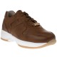 2000298802 Γυναικείο αθλητικό sneakers δετό δέρμα ταμπά σκ
