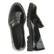 2000319701 Γυναικείο loafers mocassins χωστό μαύρο