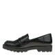 2000319701 Γυναικείο loafers mocassins χωστό μαύρο