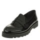 2000319701 Γυναικείο loafers mocassins χωστό μαύρο