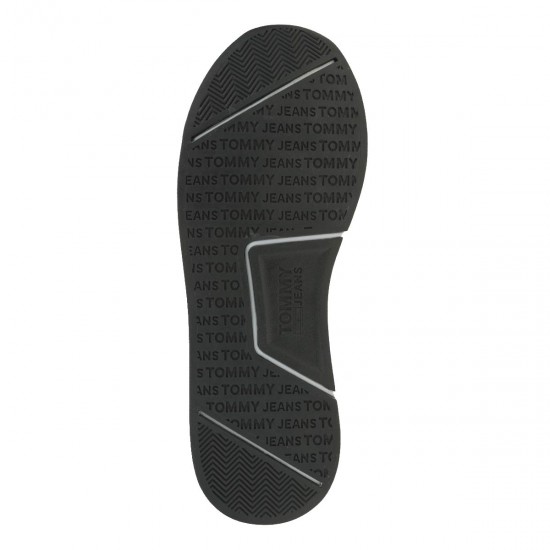 2000322601 Ανδρικό αθλητικό sneakers δετό μαύρο/λευκό