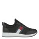 2000322601 Ανδρικό αθλητικό sneakers δετό μαύρο/λευκό