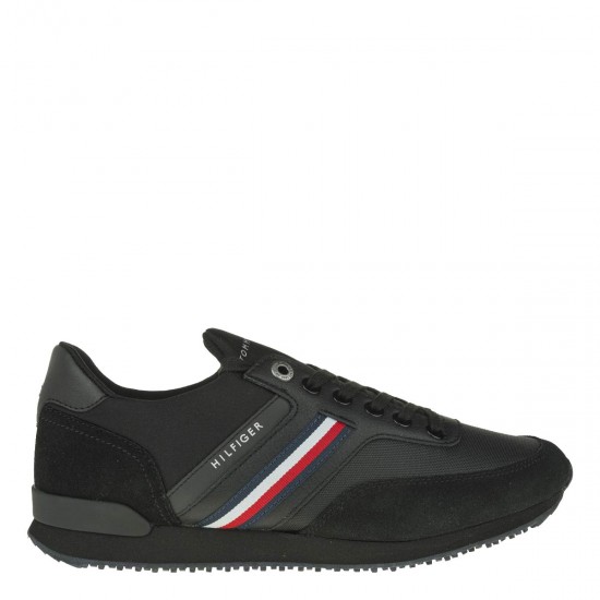 2000325501 Ανδρικό αθλητικό sneakers δετό μαύρο
