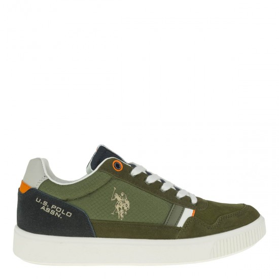 2000327501 Ανδρικό αθλητικό sneakers δετό λαδί