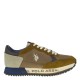 2000327701 Ανδρικό αθλητικό sneakers δετό καφέ/μπλέ