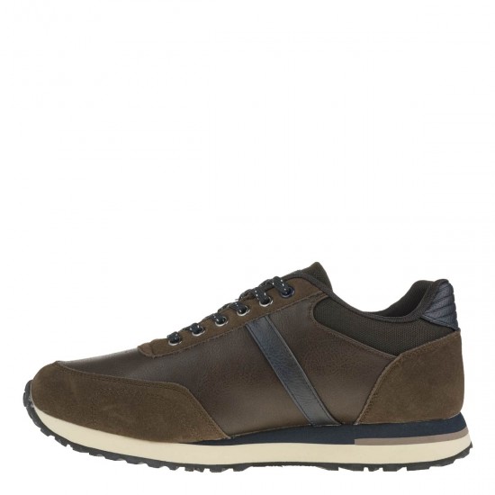 2000328001 Ανσρικό αθλητικό sneakers δετό καφέ
