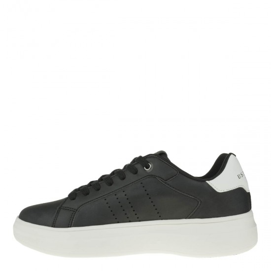 2000332401 Ανδρικό αθλητικό sneaker δετό μαύρο/λευκό