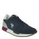 2000334901 Ανδρικό αθλητικό sneakers δετό μπλέ/γκρί
