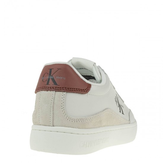 2000338502 Ανδρικό αθλητικό sneakers δετό ck πάγος/μπορντώ