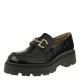 2000341801 Γυναικείο loafers mocassins λουστρίνι μαύρο