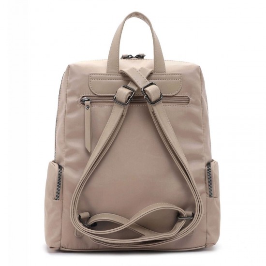 2000350301 Γυναικεία τσάντα backpack πλάτης πούρο(taupe)