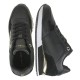 2000359901 Γυναικείο αθλητικό sneakers(μοδ.)δετό monograma μαύρο/χρυσό