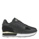 2000359901 Γυναικείο αθλητικό sneakers(μοδ.)δετό monograma μαύρο/χρυσό
