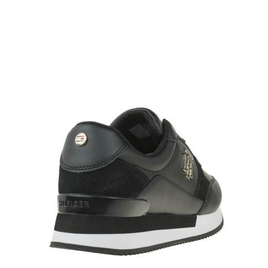 2000362801 Γυναικείο αθλητικό sneakers δετό μαύρο