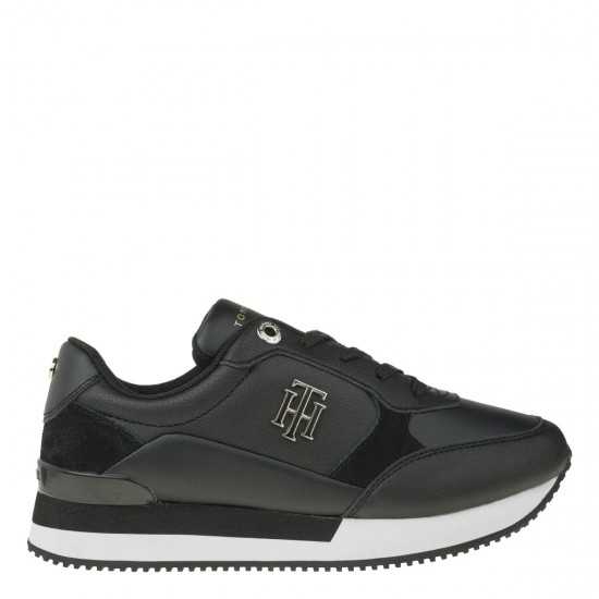 2000362801 Γυναικείο αθλητικό sneakers δετό μαύρο