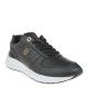 2000362901 Γυναικείο αθλητικό sneakers eco(leather)δετό μαύρο