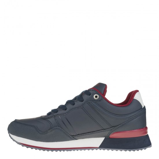 2000382501 Ανδρικό αθλητικό  sneakers δετό μπλέ/κόκκινο/λευκό