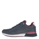 2000382501 Ανδρικό αθλητικό  sneakers δετό μπλέ/κόκκινο/λευκό