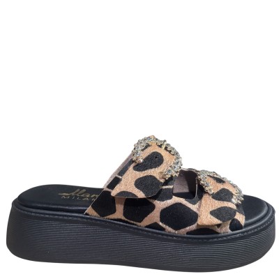 3000001805 Γυναικείο τσόκαρο flatform τοκάδες leopar