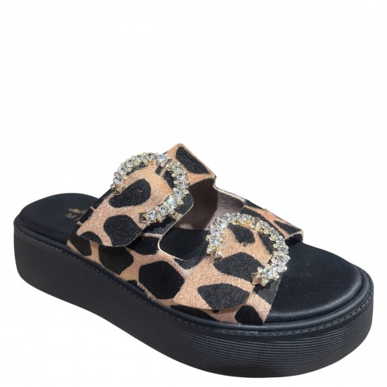 3000001805 Γυναικείο τσόκαρο flatform τοκάδες leopar