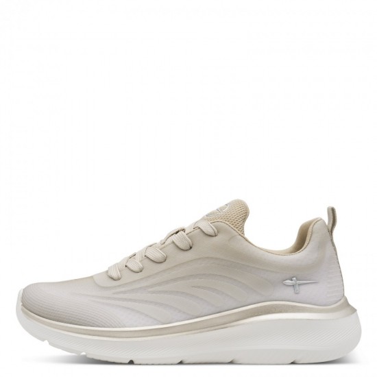 3000004602 Γυναικείο sneakers δετό μπέζ