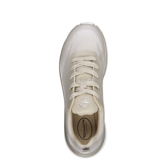 3000004602 Γυναικείο sneakers δετό μπέζ
