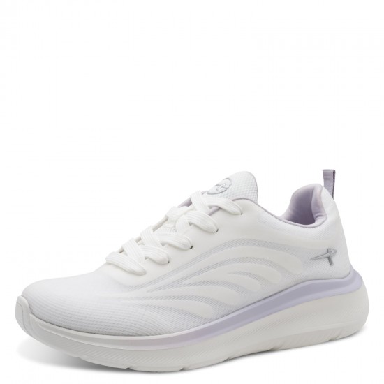 3000004603 Γυναικείο sneakers δετό λευκό/λιλά