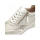 3000004801 Γυναικείο sneakers δετό μπέζ/πλατίνα