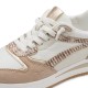 3000005101 Γυναικείο αθλητικό tamaris comfort sneakers δετό μπέζ