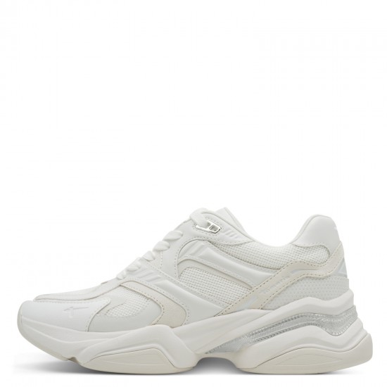 3000005301 Γυναικείο αθλητικό tamaris sneakers δετό λευκό