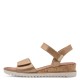 3000005802 Γυναικείο πέδιλο flatform tamaris bronce struct