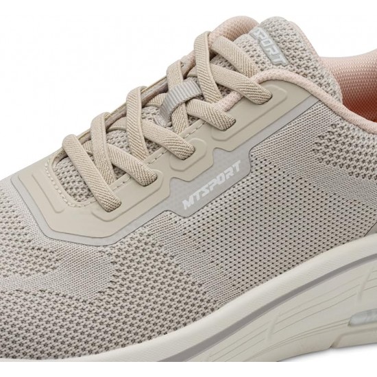 3000006402 Γυναικείο αθλητικό marco tozzi sneakers δετό μπέζ