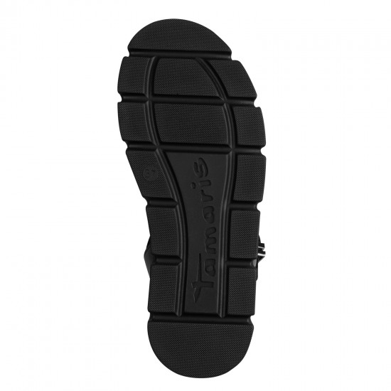 3000006501 Γυναικείο σανδάλι πέδιλο flatform tamaris μαύρο