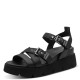 3000006501 Γυναικείο σανδάλι πέδιλο flatform tamaris μαύρο