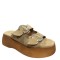 3000007503 Γυναικείο τσόκαρο flatform τρίπατο φάσες nabuk leather μπέζ