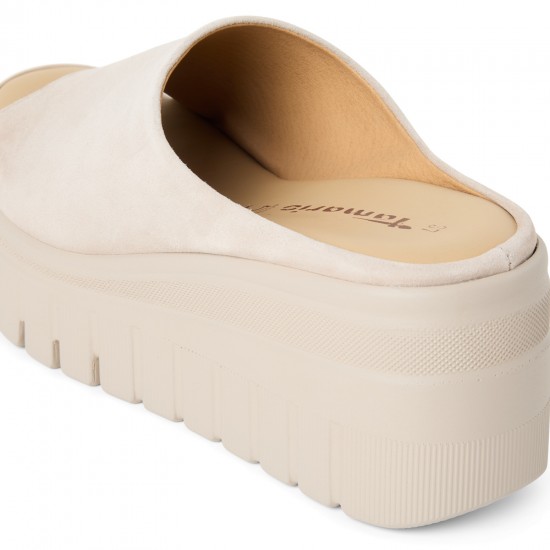 3000009301 Γυναικείο τσόκαρο flatform tamaris φάσα nabuk taupe