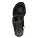 3000011102 Γυναικείο πέδιλο flatform tamaris comfort  δέρμα μαύρο