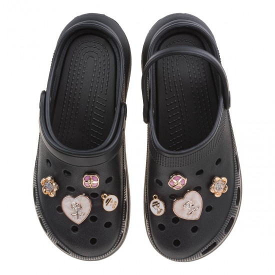 3000011801 Γυναικεία παντόφλα flatform cubanitas καουτσούκ μαύρο