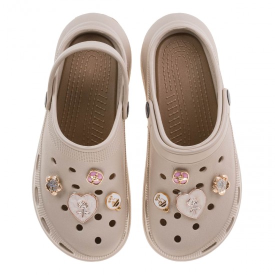 3000011805 Γυναικεία παντόφλα flatform cubanitas καουτσούκ μπέζ