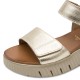 3000012803 Γυναικείο σανδάλι δίπατο flatform πέδιλο tamaris comfort δέρμα πλατίνα