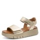 3000012803 Γυναικείο σανδάλι δίπατο flatform πέδιλο tamaris comfort δέρμα πλατίνα