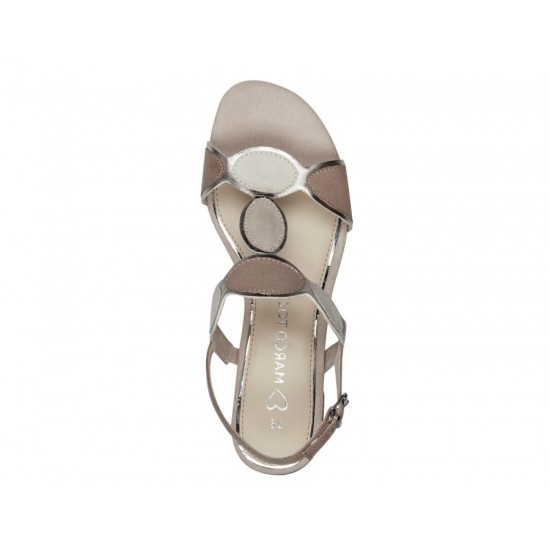 3000013501 Γυναικείο πέδιλο μεσαίο marco tozzi  nude/χαλκός