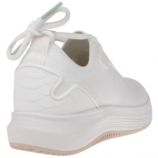 2000003103 Γυναικείο αθλητικό sneaker δετό υφασμάτινο λευκό