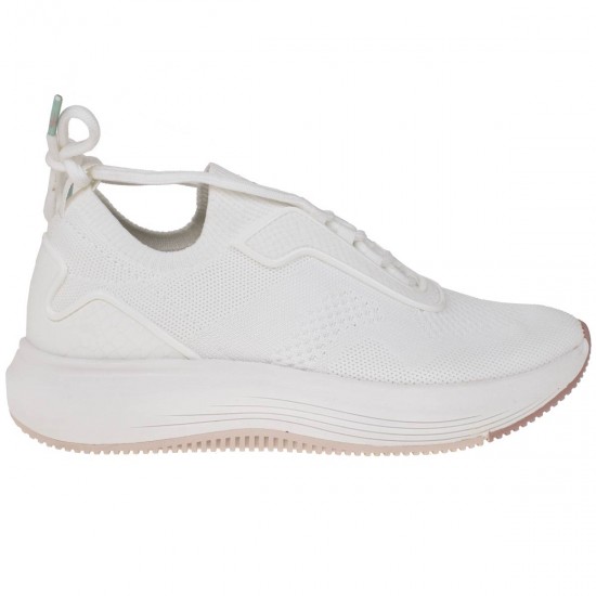 2000003103 Γυναικείο αθλητικό sneaker δετό υφασμάτινο λευκό