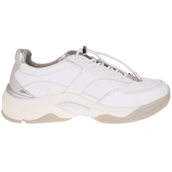2000003401 Γυναικείο αθλητικό sneaker δερμάτινο λευκό