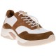 2000003402 Γυναικείο αθλητικό sneaker δερμάτινο ταμπά λευκό