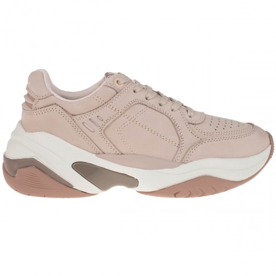 2000004002 Γυναικείο αθλητικό sneaker πλατφόρμα δέρμα ροζ