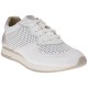 2000011701 Γυναικείο αθλητικό sneaker δέρμα(συνθ) λευκό ασημί